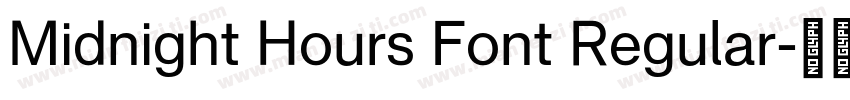 Midnight Hours Font Regular字体转换